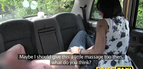  Fake Taxi massage ends in huge facial after fuck session